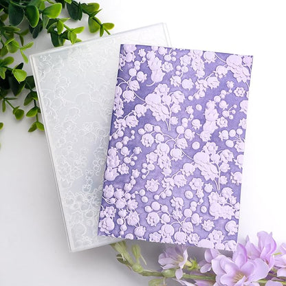 BAOFALI 3D Embossing Folder for Card Making,Beautiful Flower Plastic Texture Fades Embossing Folder Template for Scrapbooking Cardstock Album DIY Decoration Paper Crafting 6.3x4.5inch