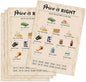 QUPT 50th Birthday Party Games, Price is Right Games, Birthday Party Supplies for Adults, Fun 1975s Party Game，Pack of 30 Cards