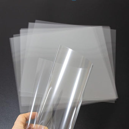 7.5Mil Blank Mylar Sheet (10 Pack), 12“ X 12” Clear Plastic Sheet, Clear Acetate Sheets for Cricut, Stencil Plastic Sheets for Cutting Machine, PET Stencil Material