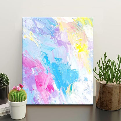 PHOENIX Professional Stretched Canvas for Painting - 11x14 Inch/6 Pack 3/4 Inch Profile, 100% Cotton 11 Oz. Heavy Duty Gesso Triple Primed White Blank Artist Canvases for Oil & Acrylic Paints