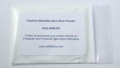 Glow in The Dark Pigment Powder - Neutral and Fluorescent Color for Art Painting, Fine Art, Nail Art Paint, and DIY Crafts - Long Lasting 10+ Color Options - Neutral Sky Blue - (1 Kilogram)