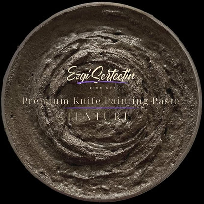 Premium Palette Knife Painting Paste|Modeling Paste|Texture Paste|Authentic Bright Colors|Ready to Use|Easy to Apply| 6oz (Brownie)