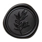 PONATIA Black Wax Seal Stickers - Wedding Invitation Seal Stickers, 50 Pcs Self- Adhesive Wax Seals, Perfect for Invitation Cards, Envelopes Christmas Cards, Gift Wrapping, Party Menu Decor
