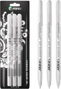 RVOGJP White Gel Pen Set, 3 Pack, 1mm Gel Ink Pens Opaque White Archival Ink Pens for Black Paper Drawing, Sketching, Illustration, Card Making, Bullet Journaling
