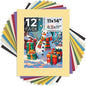 Mat Board Center, 11X14 Mix Color Mats for 8.5X11 Pictures - Acid Free, 4-Ply Thickness, White Core, Bevel Cut - for Artworks, Photos, Framing - Pack of 12