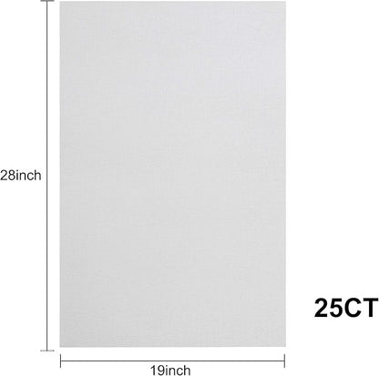 Aida Cloth 25 Count Cross Stitch Fabric,19×28inch (25CT,White)