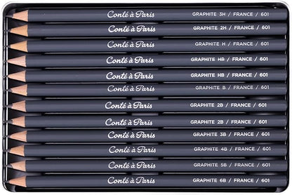 Conté à Paris 12 Count Assorted Graphite Pencil Drawing Set