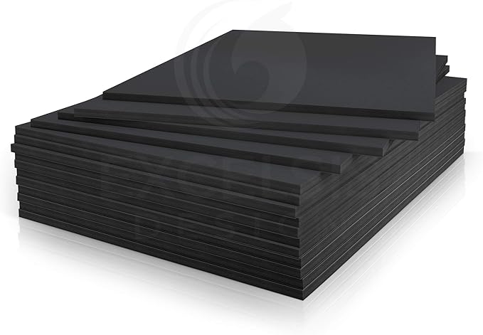 Black Foam Board 18 x 24 x 1/8" (3mm) Inch, 15 Pack Acid-Free Foam Core Poster Board Sheets for Art, Crafts, Presentation, Vision Board, Signboard, and Party Decorations