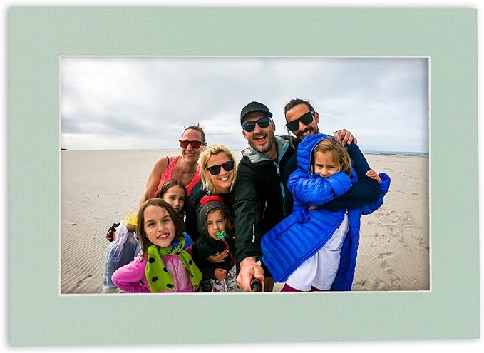 8x10 Mat for 6x8 Photo - Precut Honeydew Green Picture Matboard for Frames Measuring 8 x 10 Inches - Bevel Cut Matte to Display Art Measuring 6 x 8 Inches - Acid Free Pack of Ten MATS