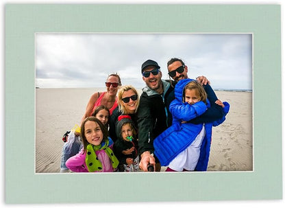 8x10 Mat Bevel Cut for 5x8 Photos - Acid Free Honeydew Green Precut Matboard - For Pictures, Photos, Framing - 4-ply Thickness