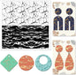 CHGCRAFT Natural Texture Polymer Clay Texture Sheets Cracks Water Pattern Silicone Texture Stamp Clay Modeling Pattern Pad Texture Sheets for Polymer Clay Making Earrings Jewelry