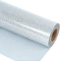 guangyintong Glitter Silver Heat Transfer Vinyl HTV Rolls, 12" x 8ft Iron on Vinyl for T-Shirts Glitter Silver HTV Vinyl for All Cutter Machines Easy to Cut & Weed for Heat Vinyl Design