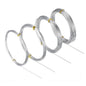 BBTO Aluminum Craft Wire, 4 Sizes (1 mm, 1.5 mm, 2 mm and 2.5 mm in Thickness) Bendable Metal Wire for DIY Sculpture and Crafts, 4 Rolls, Each Roll 16.4 Feet (Silver)