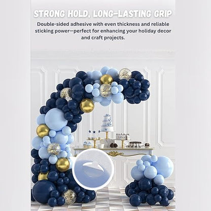 175pcs Double Sided Sticky Dots – Easy to Peel Sticky Dots,Clear Removable Sticky Tack Double Sided Tape Dots for Crafts, Posters, Balloons, and DIY Projects