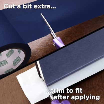 BookGuard 4 inch Premium Bookbinding Repair Cloth Tape, 15 Yard Roll, Navy Blue
