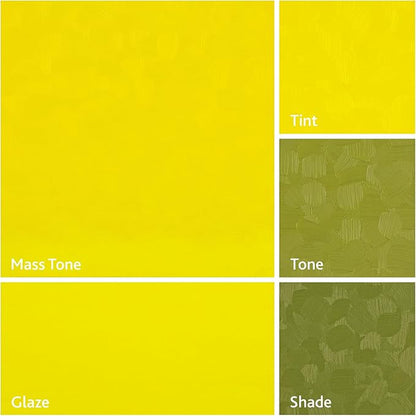 Tusc & Pine Artist Oil Paint - Cadmium Yellow Lemon, 40 ml, Non-Yellowing, Rich & Creamy Consistency, Maximum Pigment Load, Small Batch Milled Oil Paints Made in the USA for Professional Artists