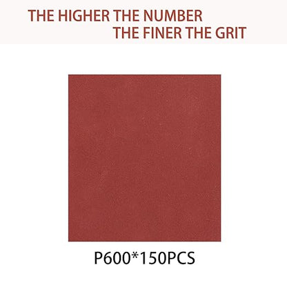 150pcs 600 Grit Sanding Discs, 5-Inch 8-Hole Sandpaper, for Woodworking or Automotive