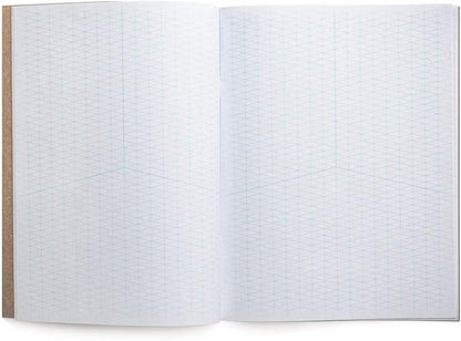KOALA TOOLS | Isometric Graph Paper Notebook (3 pack) | 7.5" x 9.75", 60 pp. - Kraft Cover Isometric Grid Drawing Pads - Suitable for Industrial, Architectural, Interior Design