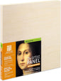 Ampersand Art Supply Unprimed Basswood Artist Panel, 7/8" Cradled Profile, 12"x12"