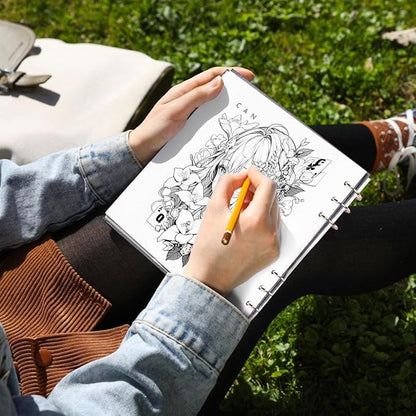 Lightwish Square Watercolor Journal,100% Cotton,300gsm/140lb,Acid-Free,20 Sheets Cold Press Watecolor Paper Sketchbook for Artists Adults Students,7.68 * 7.68 Inches