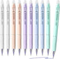 Temiary 10 Pcs Retractable Erasable Gel Pens, Fine Point 0.5 mm, Make Mistakes Disappear, Smooth Writing Gel Pen with Eraser for Journaling Note Taking Marking Planner Crossword Puzzles (Blue Ink)