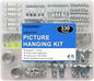 330pc Picture Hanging Kit - Wall Hangers, Nails, Wire, Screw Eyes, D Rings & Tool for Frame & Canvas Mounting