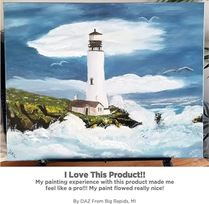 Centurion Deluxe Professional Oil Primed Linen Canvas Panels - 12x12-3 Pack of Linen Canvases for Painting, Artwork and More