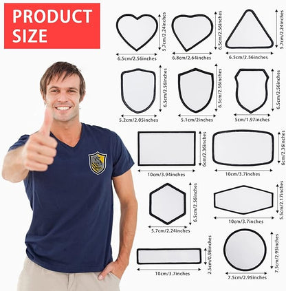 GUX 60 Pieces 4 Colors Round Patch Iron-on Sublimation Blanks Patches Fabric Patch Blanks Repair Blank Patches for DIY Hats Shirts Shoes Jeans Bags Supplies (4Colors Round Mixed / 60PCs)