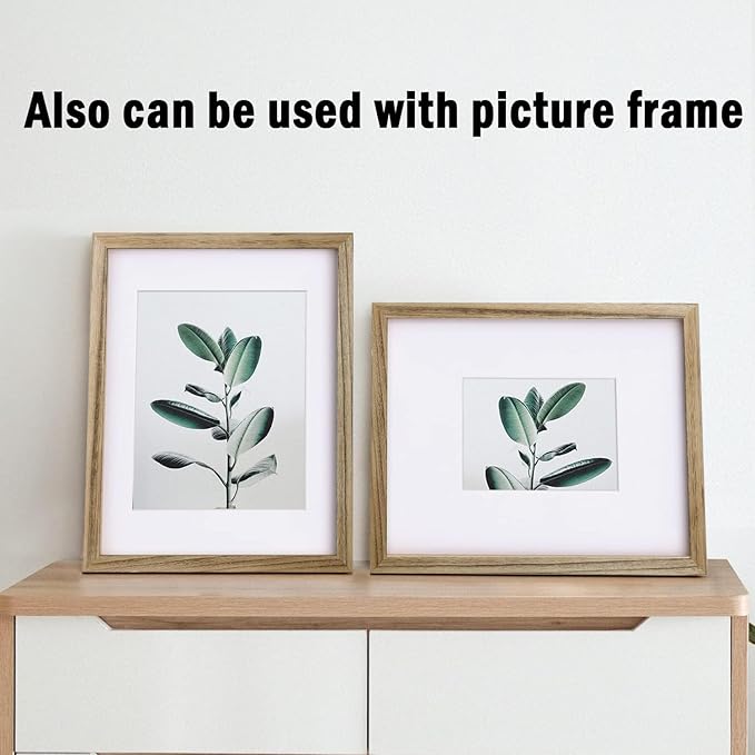 Egofine Pack of 10 White Mat Board Pre-Cut 8x10 Picture Mat for 5x7 Photo with White Core Bevel Cut Mattes Sets. Includes 10 High Premier Acid Free Mats & 10 Backing Board & 10 Clear Bags