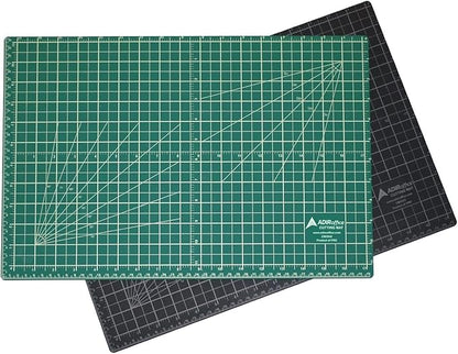 Adir Professional Self Reversible Healing Cutting Mat, 36 by 48-Inch, Green/Black