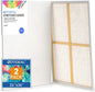 GOTIDEAL Stretched Canvases for Painting, 24x36" Inch Set of 2, Primed White - 100% Cotton Blank Art Large Canvas Boards for Painting for Acrylic Pouring, Oil Paint Dry & Wet Art Media