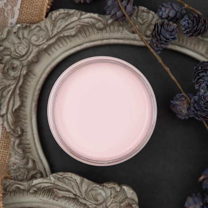 Dixie Belle Paint Company Chalk Finish Furniture Paint - Soft Pink (4oz) - Matte Dainty Pink Chic Chalk Mineral DIY Furniture Paint