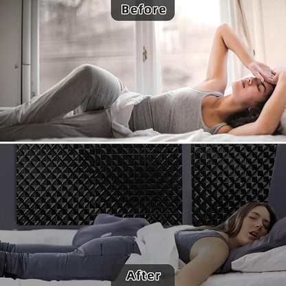 Qualsen Blackout Window Film, 𝟑𝐃𝐕𝐢𝐬𝐮𝐚𝐥𝐀𝐩𝐩𝐞𝐚𝐥 100% Light Sun Blocking Privacy Film for Glass Windows, Removable No Glue Black Out Window Tint for Home Day Sleep Garage 35.4×78.7inch