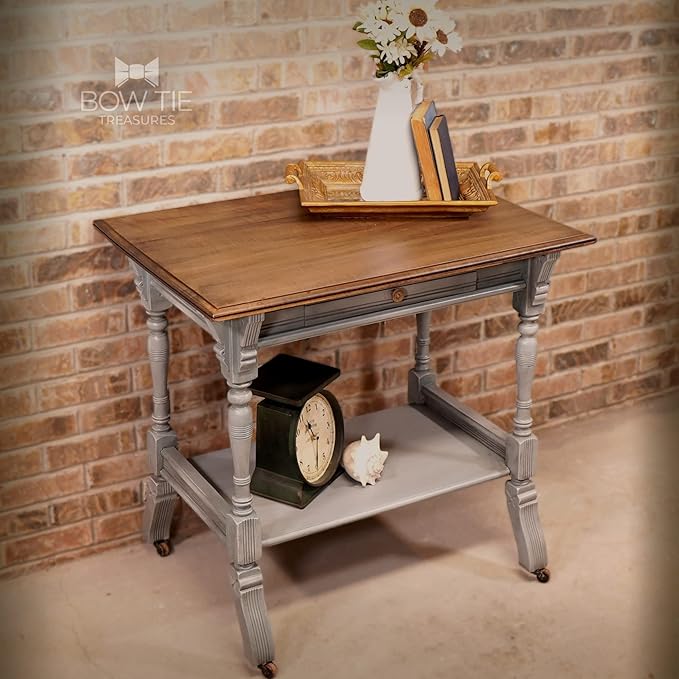 Dixie Belle Paint Company Chalk Finish Furniture Paint - Sawmill Gravy (16oz) - Matte Smooth Beige Chic Chalk Mineral DIY Furniture Paint