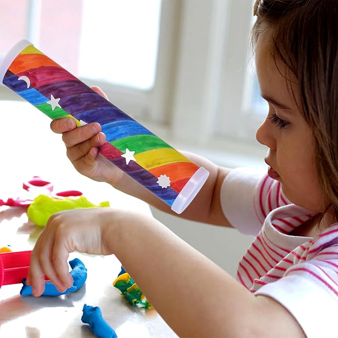15 Pcs Variety Kaleidoscope Kids Preschool Kaleidoscope Kit Children DIY Materials Telescope Vintage Toys Science Toys