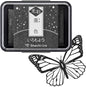 IROMOYO KOSAI Stamp PAD, Traditional, Shimmering Japanese Ink Colour, Oil-Based Ink pad - Black