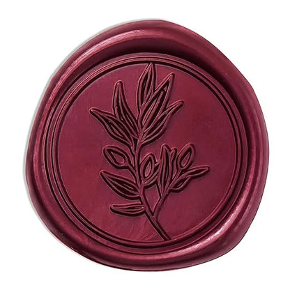 PONATIA Burgundy Wax Seal Stickers - 50 Pcs Self-Adhesive Envelopes Wax Seals for Wedding Invitations, Party Invitations, Gift Wrapping, Wine Bottle Decor
