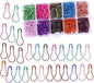 Mayboos 300 Pieces Safety Bulb Pins,10 Colors Calabash Crochet Stitch Markers, Metal Safety Pins for Knitting and DIY Project with Storage Box
