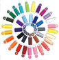 72Pcs Bobbins Sewing Threads Kit, 36 Colors Spools 360Yards per Polyester Thread, 36 Colors Prewound Bobbin with Case for Hand Machine Sewing
