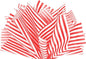 Flexicore Packaging Red Pin Stripe Print Gift Wrap Tissue Paper Size: 15 Inch X 20 Inch | Count: 10 Sheets | Color: Red Pin Stripe