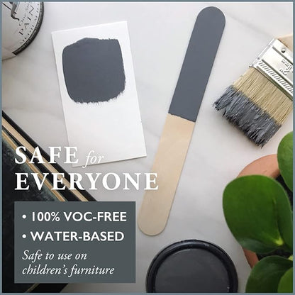 AMY HOWARD AT HOME Chalk-Based One Step Paint for Furniture, Cabinetry, Decor, Finish, and More | No Stripping, Sanding, or Priming | Medium Base | 16 Ounce | Vanderbilt Gray
