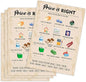 60th Birthday Party Games, Price is Right Games, Birthday Party Supplies for Adults, Fun 1965s Party Game，Pack of 30 Cards