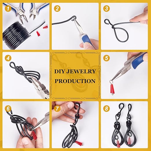 BENECREAT 9 Gauge Jewelry Craft Aluminum Wire 55 Feet Bendable Metal Sculpting Wire for Halloween Craft Floral Model Skeleton Making (Black, 3mm)