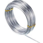 TecUnite Aluminum Craft Wire for Sculpting Armature Bendable Craft Wire for DIY Jewelry Making (1 Roll,Silver,10 M x 2 mm)