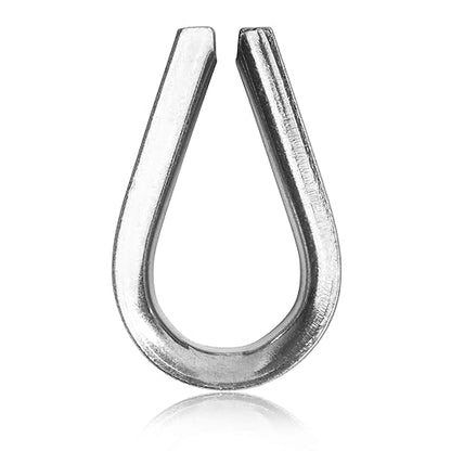 Heavy Duty Stainless Steel Thimbles for 7/8” Cables, T316 Marine Grade – Lot of 25