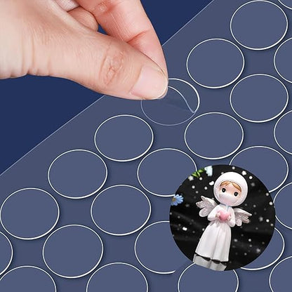 Adhesive Stick dots Two-Sided Sided Mounting Putty Stick Tack for Wall Hanging Crafts Balloons Festival Party Decorations,Clean Removable(.59"*0.59"-300)