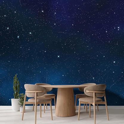 wall26 Large Wall Mural Beautiful Scenery of The Starry Night Self-Adhesive Vinyl Wallpaper Removable Wall Sticker - 108x144 inches