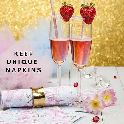 20-ct 13x13 Christmas Paper Decoupage Napkins, 3-Ply Servilletas Tissue Napkin for Dinner and Parties, Disposable Napkins (Santa Merry Xmas)