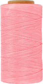 PATIKIL 284 Yard Flat Waxed Thread 150D 1mm Leather Sewing Cord for Repairing Shoes Bags Wallets Jewelry Making DIY Leather Craft, Pink
