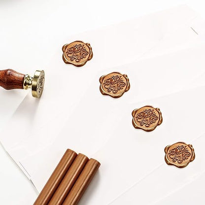 Nuanchu 15 Pcs Glue Gun Sealing Wax Sticks Retro Vintage Wax Sticks for Seal Stamp and Letter for Wedding Invitations Card Envelope Christmas Holiday Gift Ideas(Red Copper)